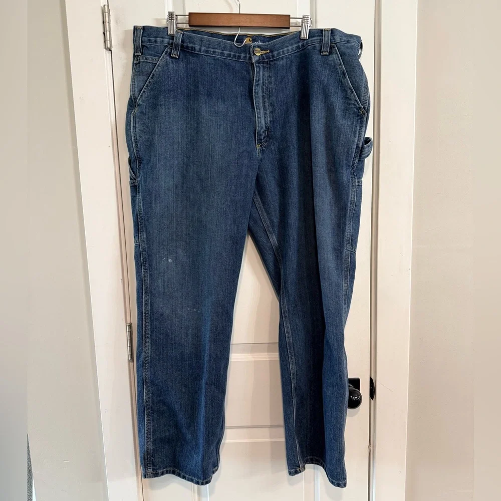 Carhartt Relaxed Fit Carpenter Jeans Mens 42x30 Workwear Denim